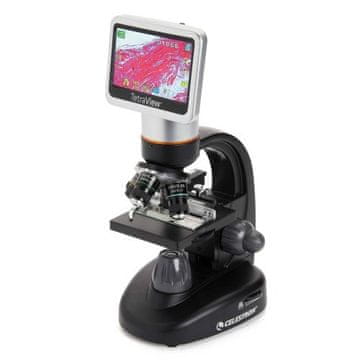 Celestron Celestron Tetraview 1600x Digitalni mikroskop 10.9cm LCD - srebrni, crni