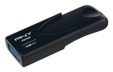 PNY PNY Attache 4 USB 3.2 Gen 1 flash disk, 256 GB, crna