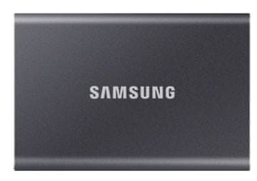 slomart Samsung T7 prijenosni SSD disk 1TB, USB 3.2 Gen.2, sivi