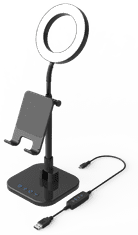 Digipower Success Phone Holder sa 6-inčnim LED prstenastim svjetlom za pametni telefon i tablet - DP-WSH-PH6