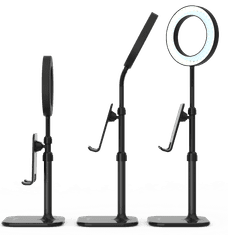 Digipower Success Phone Holder sa 6-inčnim LED prstenastim svjetlom za pametni telefon i tablet - DP-WSH-PH6