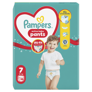 Pampers Pants pelene hlačice, Veličina 7, 15 kg +, 38 komada