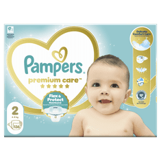 Pampers Pelene Premium Care, veličina 2 (4-8 kg), 136 pelena
