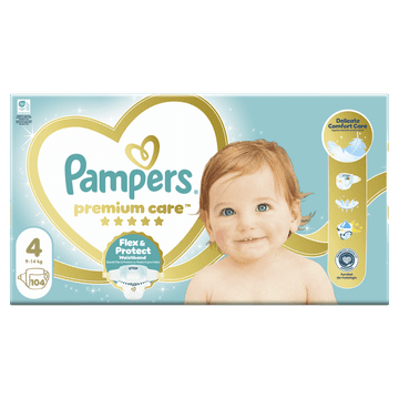Pampers Premium Care pelene, vel. 4, 9 kg-14 kg, 104 komada