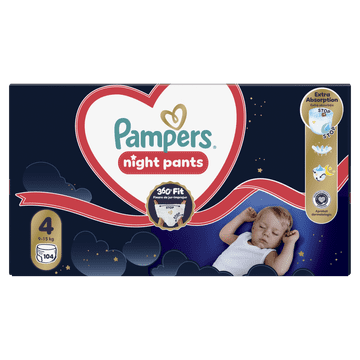 Pampers Night Pants pelene gaćice, veličina 4, 9–15 kg, 104/1