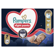 Pampers Night Pants pelene gaćice, veličina 7, 15+ kg, 70/1