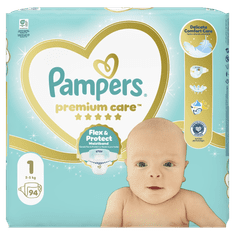 Pampers Premium Care pelene, veličina 1, 2–5 kg, 94/1