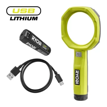 RYOBI RML4-120G 4V USB akumulatorska svjetiljka + 4V 2Ah baterija