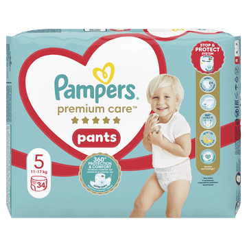 Pampers pelene Premium Care Pants 5 (12-17 kg) Junior 34 kom