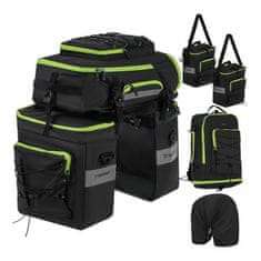 Northix Vodootporna torba za bicikl od 65 l - 3-u-1 bisaga i ruksak