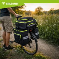 Northix Vodootporna torba za bicikl od 65 l - 3-u-1 bisaga i ruksak