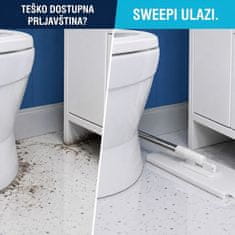 HOME & MARKER® Učinkovita mop krpa za čišćenje s 4 perive krpe i produženom drškom 100 cm | SWEEPI