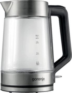 Gorenje K17GED bežično kuhalo za vodu prozirno-srebrno