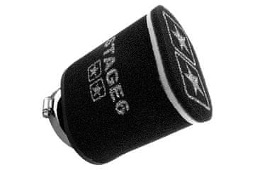 dvoslojni trkaći zračni filter/konus/konus, crni, 70 mm