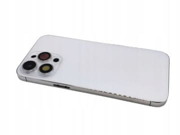 OKVIR ZAŠTITNE PLOČE ODGOVARA ZA IPHONE 14 PRO MAX BIJELA / SREBRNA