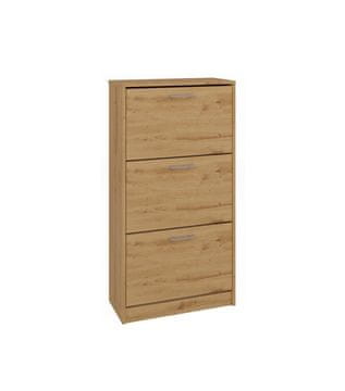 Topeshop ORMARIĆ ZA CIPELE PAULA, HRASTOV ARTISAN, ZA CIPELE ZA HODNIK