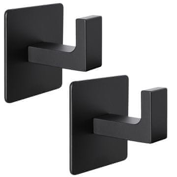 Gockowiak Set od 2 crne aluminijske vješalice KSANTI