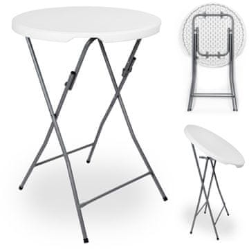 EH Sklopivi stol za catering GALA 80 cm bijeli