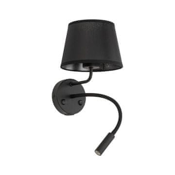 TK Lighting MAJA BLACK 10203 USB zidna lampa za čitanje