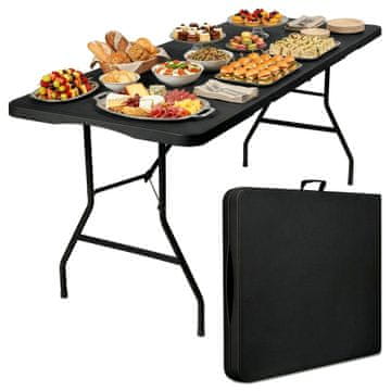 EH Sklopivi catering stol BUFFET CRNI 200x90 cm