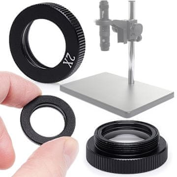 Barlow leća 2x za objektiv od 360X (XDZ45) za 10A PRO mikroskop