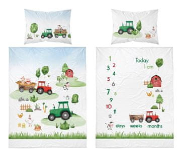 Detexpol Dječja posteljina 100x135 Tractor Farm PAMUK