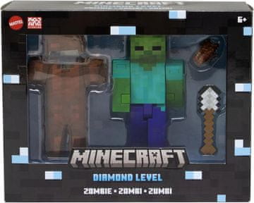 Mattel MINECRAFT DIAMOND LEVEL Figurica dijamantne razine iz igre ZOMBIE