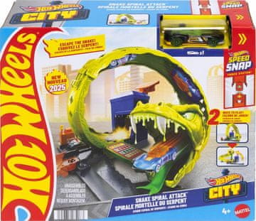 Hot Wheels CITY VRTEĆA ZMIJASTA TRKAĆA STAZA + 4+ AUTO