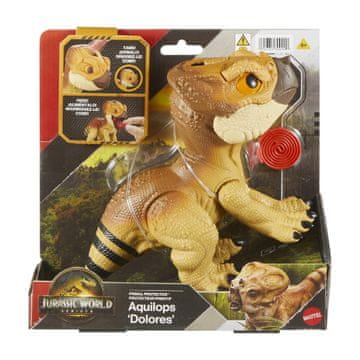 Jurassic World FIGURA DINOSAURUSA IZ JURSKOG SVIJETA, AQUILOPS DOLORES SA ZVUKOM, 19 CM