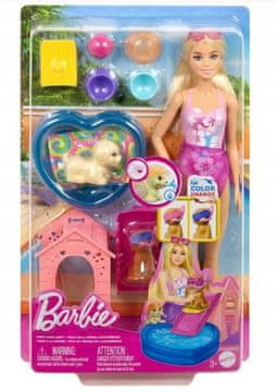 Mattel Barbie zabava uz bazen sa štencima - Barbie lutka s bazenom i štencima