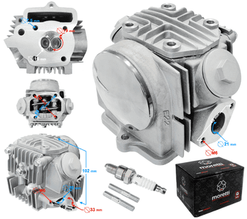 Moretti glava cilindra za 4T 50cc 139FMB moped