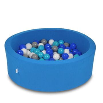 Mi Suhi bazen 90x30cm plavi s 200 loptica: tirkizna, plava, bijela, siva