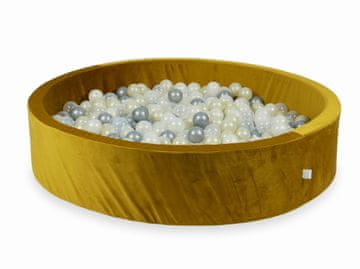 Mi Jama za suhe kuglice 600 dijelova 130x30 Baršunasto zlato: srebro, opalescentno, svijetlo zlato, prozirno