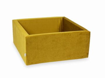 Mi Suhi bazen 90x90x40 Baršunasto zlatni bez kuglica