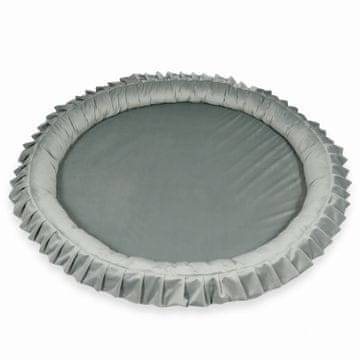 Mi Podloga za gnijezdo 120 cm za djecu, baršunasto siva
