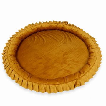 Mi Podloga za gnijezdo 120 cm za djecu, baršunasto zlatna