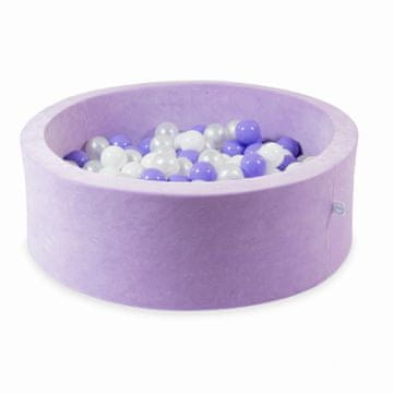 Mi Suhi bazen 90x30 Velvet Soft Purple s 200 loptica: bijela, biserna, vrijeskasta