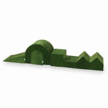 Mi Igralište od pjene Velvet Soft Olive, 5 komada