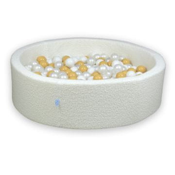 Mi Suhi bazen 110x30 Boucle White 400 kuglica: bijela, biserna, bež