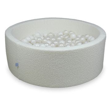 Mi Suhi bazen 110x40 Boucle White 500 kuglica: bijela, biserna