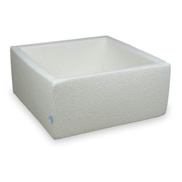 Mi Suhi bazen 90x90x40 Boucle Bijeli bez kuglica