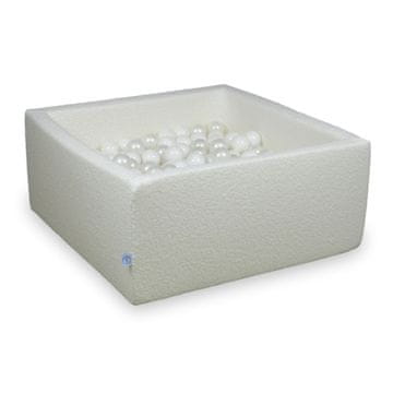 Mi Suhi bazen 90x90x40 Boucle White 400 kuglica: bijela, biserna