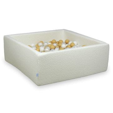 Mi Suhi bazen 110x110x40 Boucle White 600 kuglica: bijela, biserna, bež