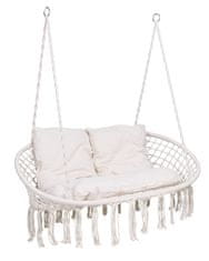 EH Viseća stolica Stork's Nest LAGOS krem s jastucima