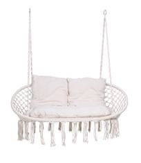 EH Viseća stolica Stork's Nest LAGOS krem s jastucima