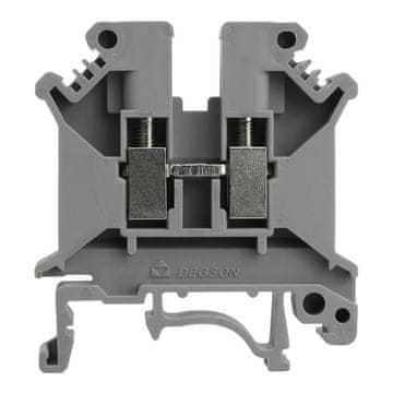DE Sivi vijčani konektor za prolaznu šinu 4 mm2 1P VDE UL