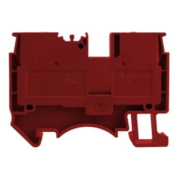 DE Crveni prolazni terminalni blok 4 mm2 1P UL