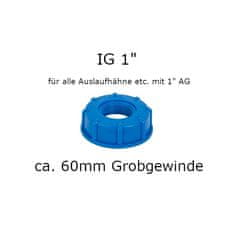 Bradas IBC konektor GW S60x6/GW 1'' 6140