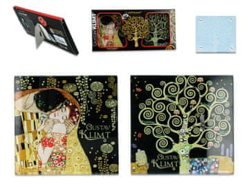Carmani Set od 2 staklena podmetača - G. Klimt ()