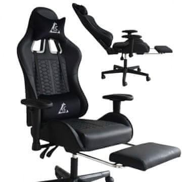 EVOCHAIR OKRETNA GAMERSKA STOLICA S MASAŽEROM I PODESIVIM NASLONIMA ZA RUKE KO45CZ